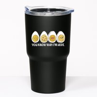 Thanksgiving Dinner Deviled Egg You Know Why Im Here Tumbler