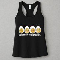 Thanksgiving Dinner Deviled Egg You Know Why Im Here Womens Tank Top