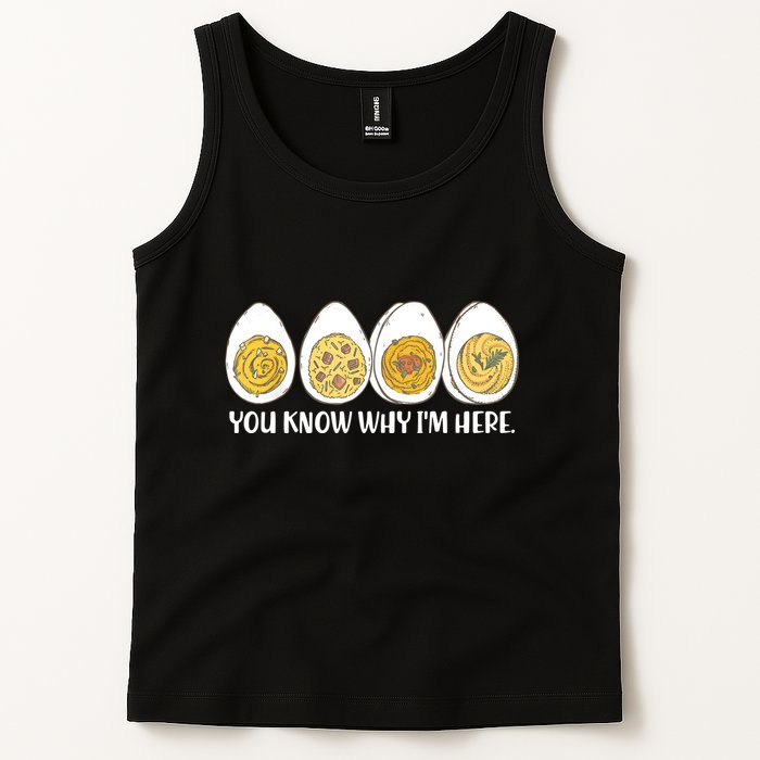 Thanksgiving Dinner Deviled Egg You Know Why Im Here Tank Top