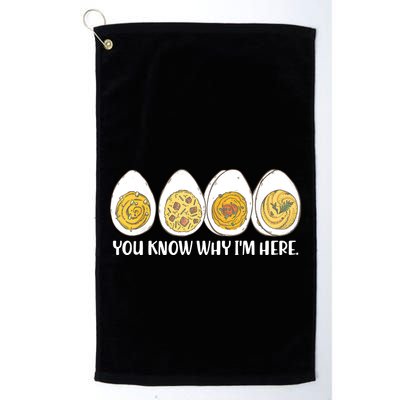 Thanksgiving Dinner Deviled Egg You Know Why Im Here Golf Towel