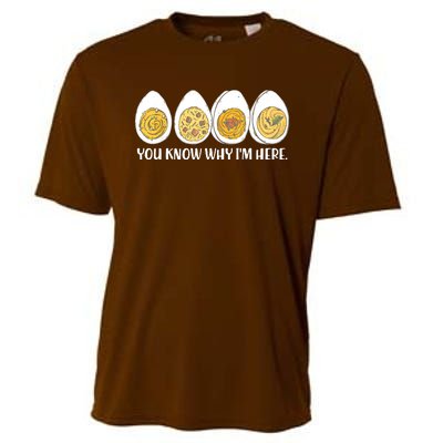 Thanksgiving Dinner Deviled Egg You Know Why Im Here Cooling Performance Crew T-Shirt