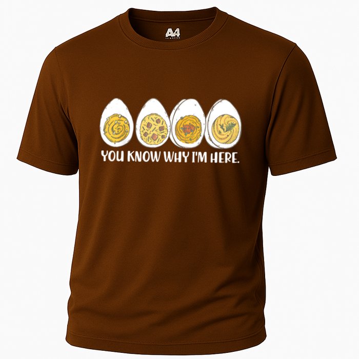Thanksgiving Dinner Deviled Egg You Know Why Im Here Performance Shirt