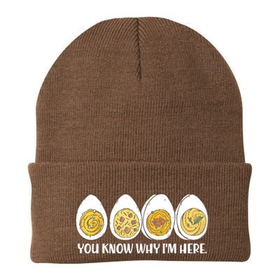Thanksgiving Dinner Deviled Egg You Know Why Im Here Beanie