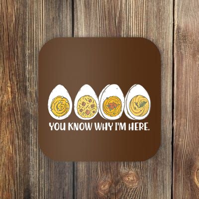 Thanksgiving Dinner Deviled Egg You Know Why Im Here Coaster
