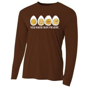 Thanksgiving Dinner Deviled Egg You Know Why Im Here Cooling Performance Long Sleeve Crew