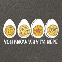 Thanksgiving Dinner Deviled Egg You Know Why Im Here Cotton Canvas Backpack