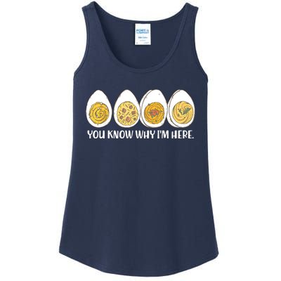 Thanksgiving Dinner Deviled Egg You Know Why Im Here Ladies Essential Tank