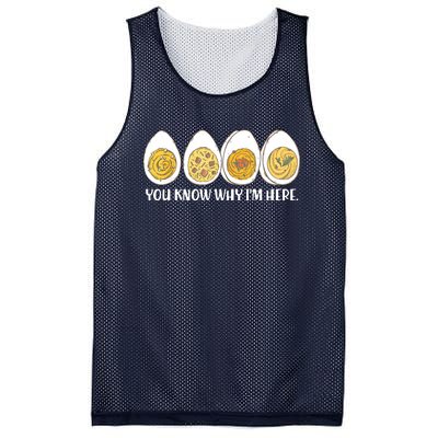 Thanksgiving Dinner Deviled Egg You Know Why Im Here Mesh Reversible Basketball Jersey Tank