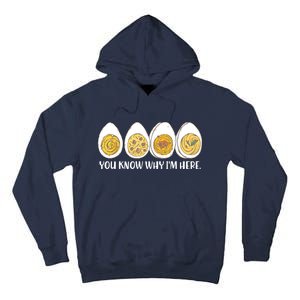 Thanksgiving Dinner Deviled Egg You Know Why Im Here Tall Hoodie