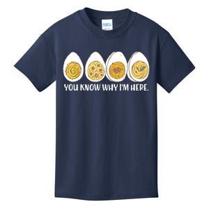 Thanksgiving Dinner Deviled Egg You Know Why Im Here Kids T-Shirt