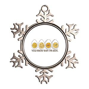 Thanksgiving Dinner Deviled Egg You Know Why Im Here Metallic Star Ornament