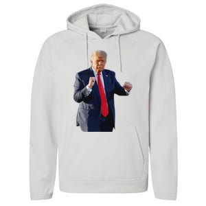 Trump Dance Dancing Like A Felon Vote Trump 2024 Maga Performance Fleece Hoodie