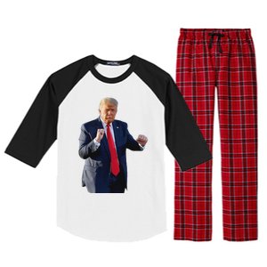 Trump Dance Dancing Like A Felon Vote Trump 2024 Maga Raglan Sleeve Pajama Set