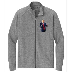 Trump Dance Dancing Like A Felon Vote Trump 2024 Maga Stretch Full-Zip Cadet Jacket