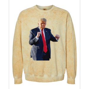 Trump Dance Dancing Like A Felon Vote Trump 2024 Maga Colorblast Crewneck Sweatshirt