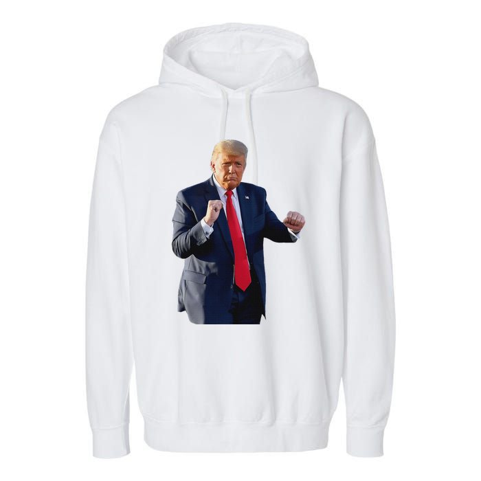 Trump Dance Dancing Like A Felon Vote Trump 2024 Maga Garment-Dyed Fleece Hoodie