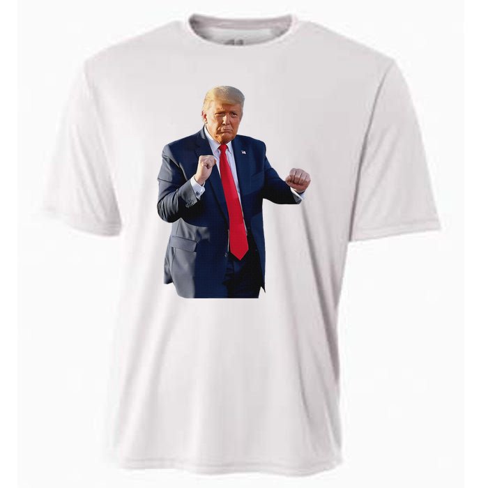 Trump Dance Dancing Like A Felon Vote Trump 2024 Maga Cooling Performance Crew T-Shirt