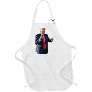 Trump Dance Dancing Like A Felon Vote Trump 2024 Maga Full-Length Apron With Pockets