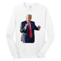 Trump Dance Dancing Like A Felon Vote Trump 2024 Maga Tall Long Sleeve T-Shirt