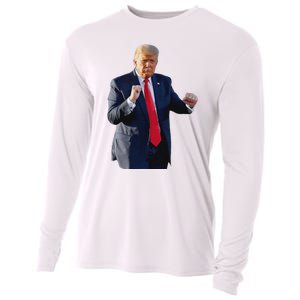 Trump Dance Dancing Like A Felon Vote Trump 2024 Maga Cooling Performance Long Sleeve Crew