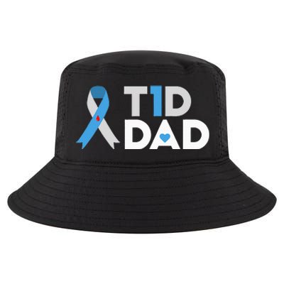 T1D Dad  Diabetes Awareness Type 1 Father Insulin Cool Comfort Performance Bucket Hat