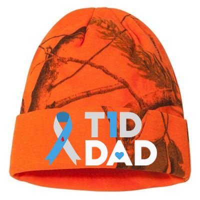 T1D Dad  Diabetes Awareness Type 1 Father Insulin Kati Licensed 12" Camo Beanie