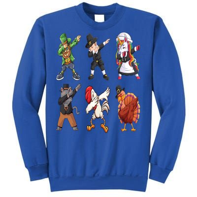 Turkey Dabbing Dance: A Hilarious Thanksgiving Cute Gift Sweatshirt