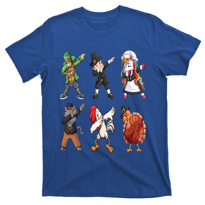 Turkey Dabbing Dance: A Hilarious Thanksgiving Cute Gift T-Shirt