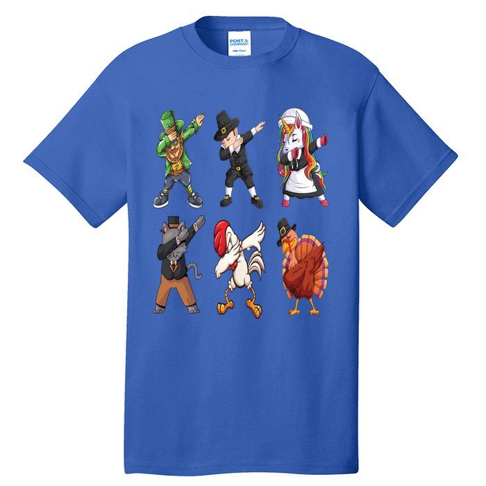 Turkey Dabbing Dance: A Hilarious Thanksgiving Cute Gift Tall T-Shirt