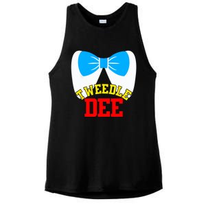 Tweedle Dee Dum Funny Matching Halloween Costume For Couples Ladies PosiCharge Tri-Blend Wicking Tank