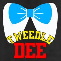 Tweedle Dee Dum Funny Matching Halloween Costume For Couples Garment-Dyed Fleece Hoodie