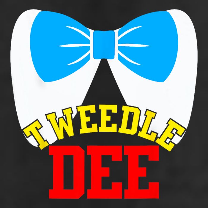 Tweedle Dee Dum Funny Matching Halloween Costume For Couples Garment-Dyed Fleece Hoodie