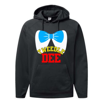 Tweedle Dee Dum Funny Matching Halloween Costume For Couples Performance Fleece Hoodie