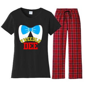 Tweedle Dee Dum Funny Matching Halloween Costume For Couples Women's Flannel Pajama Set