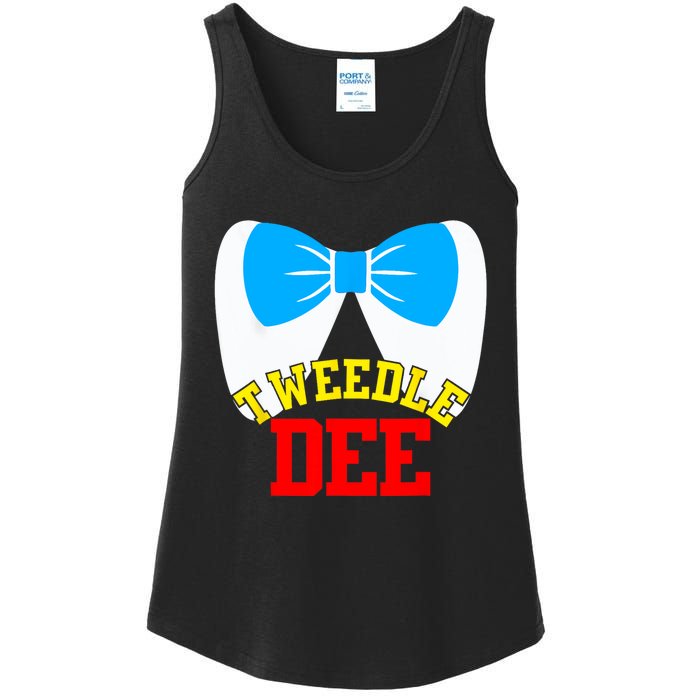 Tweedle Dee Dum Funny Matching Halloween Costume For Couples Ladies Essential Tank