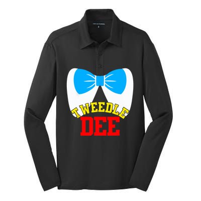 Tweedle Dee Dum Funny Matching Halloween Costume For Couples Silk Touch Performance Long Sleeve Polo