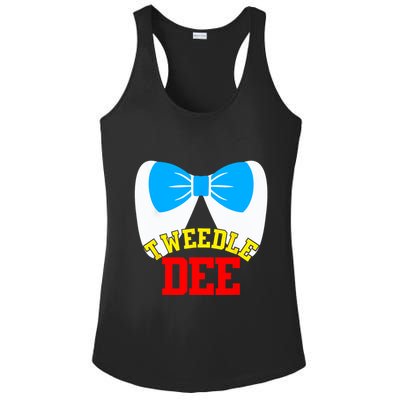 Tweedle Dee Dum Funny Matching Halloween Costume For Couples Ladies PosiCharge Competitor Racerback Tank