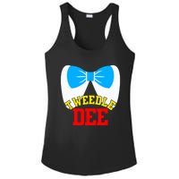 Tweedle Dee Dum Funny Matching Halloween Costume For Couples Ladies PosiCharge Competitor Racerback Tank