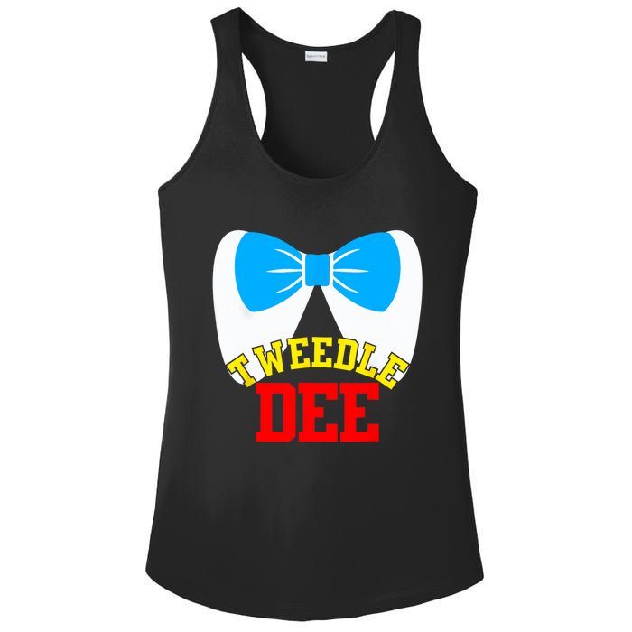 Tweedle Dee Dum Funny Matching Halloween Costume For Couples Ladies PosiCharge Competitor Racerback Tank