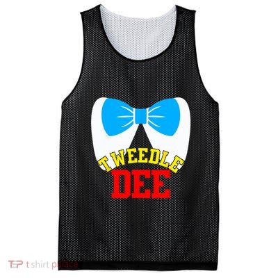Tweedle Dee Dum Funny Matching Halloween Costume For Couples Mesh Reversible Basketball Jersey Tank