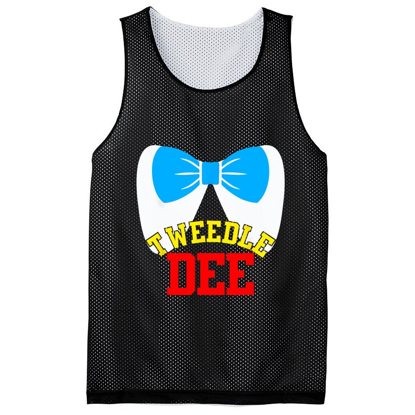 Tweedle Dee Dum Funny Matching Halloween Costume For Couples Mesh Reversible Basketball Jersey Tank