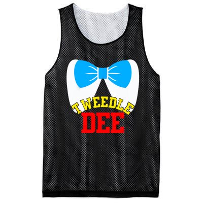 Tweedle Dee Dum Funny Matching Halloween Costume For Couples Mesh Reversible Basketball Jersey Tank