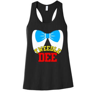 Tweedle Dee Dum Funny Matching Halloween Costume For Couples Women's Racerback Tank