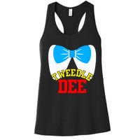 Tweedle Dee Dum Funny Matching Halloween Costume For Couples Women's Racerback Tank