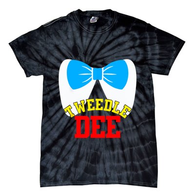 Tweedle Dee Dum Funny Matching Halloween Costume For Couples Tie-Dye T-Shirt