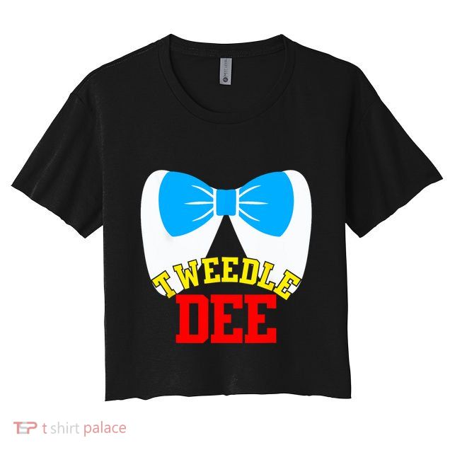 Tweedle Dee Dum Funny Matching Halloween Costume For Couples Crop Top