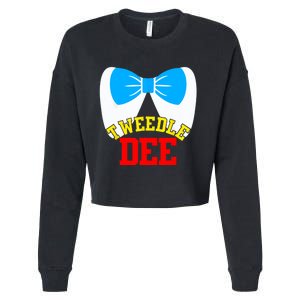 Tweedle Dee Dum Funny Matching Halloween Costume For Couples Cropped Pullover Crew