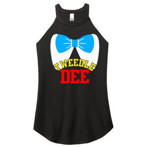 Tweedle Dee Dum Funny Matching Halloween Costume For Couples Women's Perfect Tri Rocker Tank