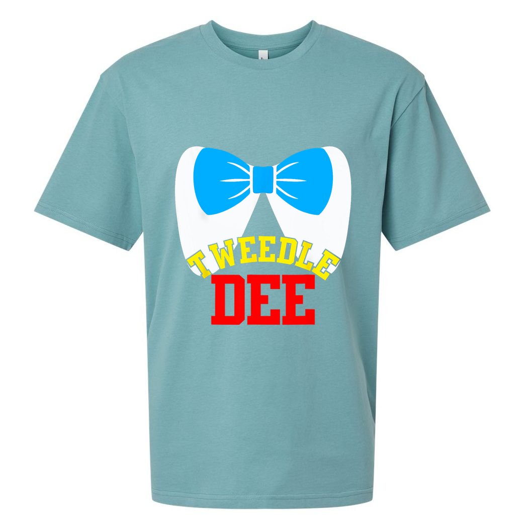 Tweedle Dee Dum Funny Matching Halloween Costume For Couples Sueded Cloud Jersey T-Shirt
