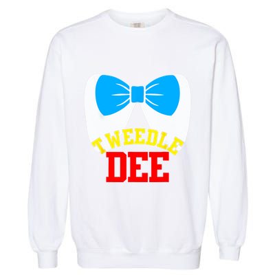 Tweedle Dee Dum Funny Matching Halloween Costume For Couples Garment-Dyed Sweatshirt